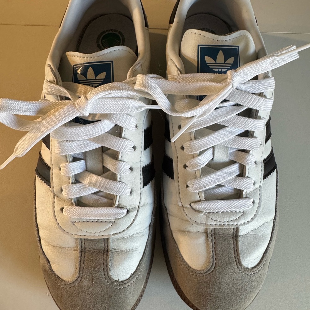 Adidas Classic White and Black Sneakers
